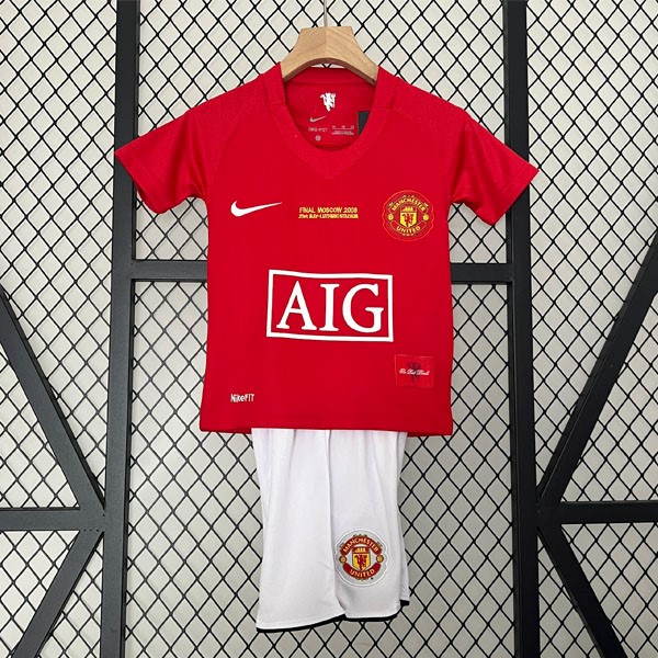 Camiseta Manchester United Primera equipo Retro Niño 2007 2008